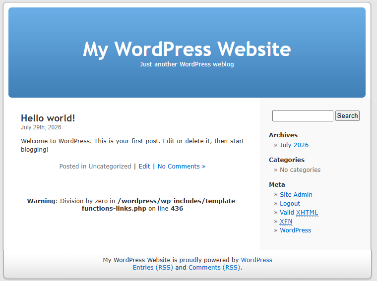 Wordpress 1.0~1.5（2004~2005）