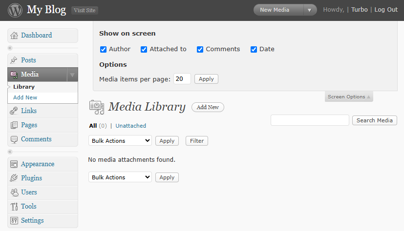 Wordpress 2.0~2.9（2005~2009）