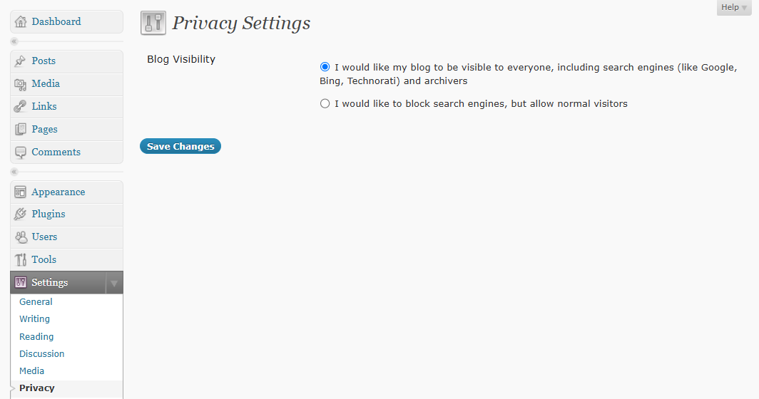 Wordpress 2.0~2.9（2005~2009）