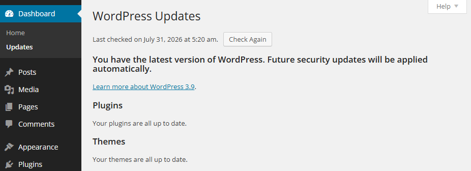 WordPress 3.0~3.9（2010~2014）