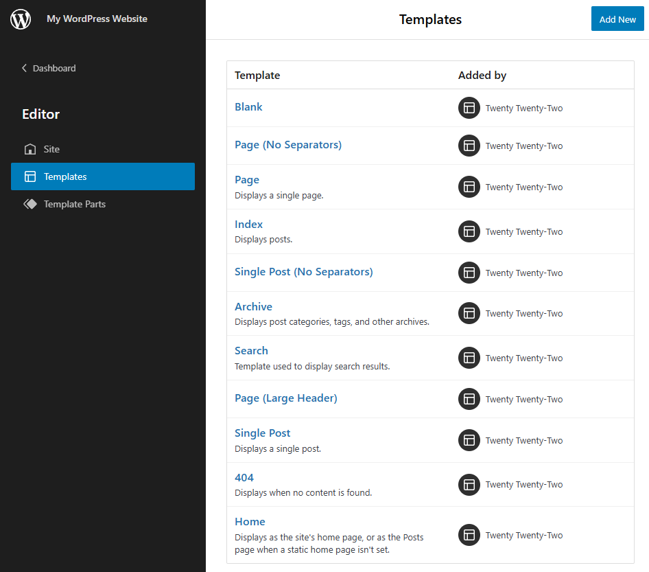 WordPress 5.0~5.9(2018~2022) WordPress 5.0~5.9(2018~2022)